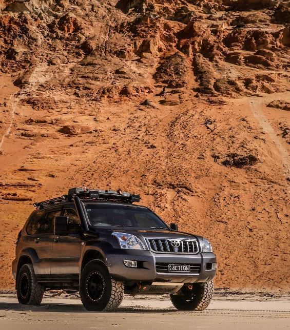 120 Series LandCruiser Prado (20022009) 4" Stainless Steel Snorkel Kit