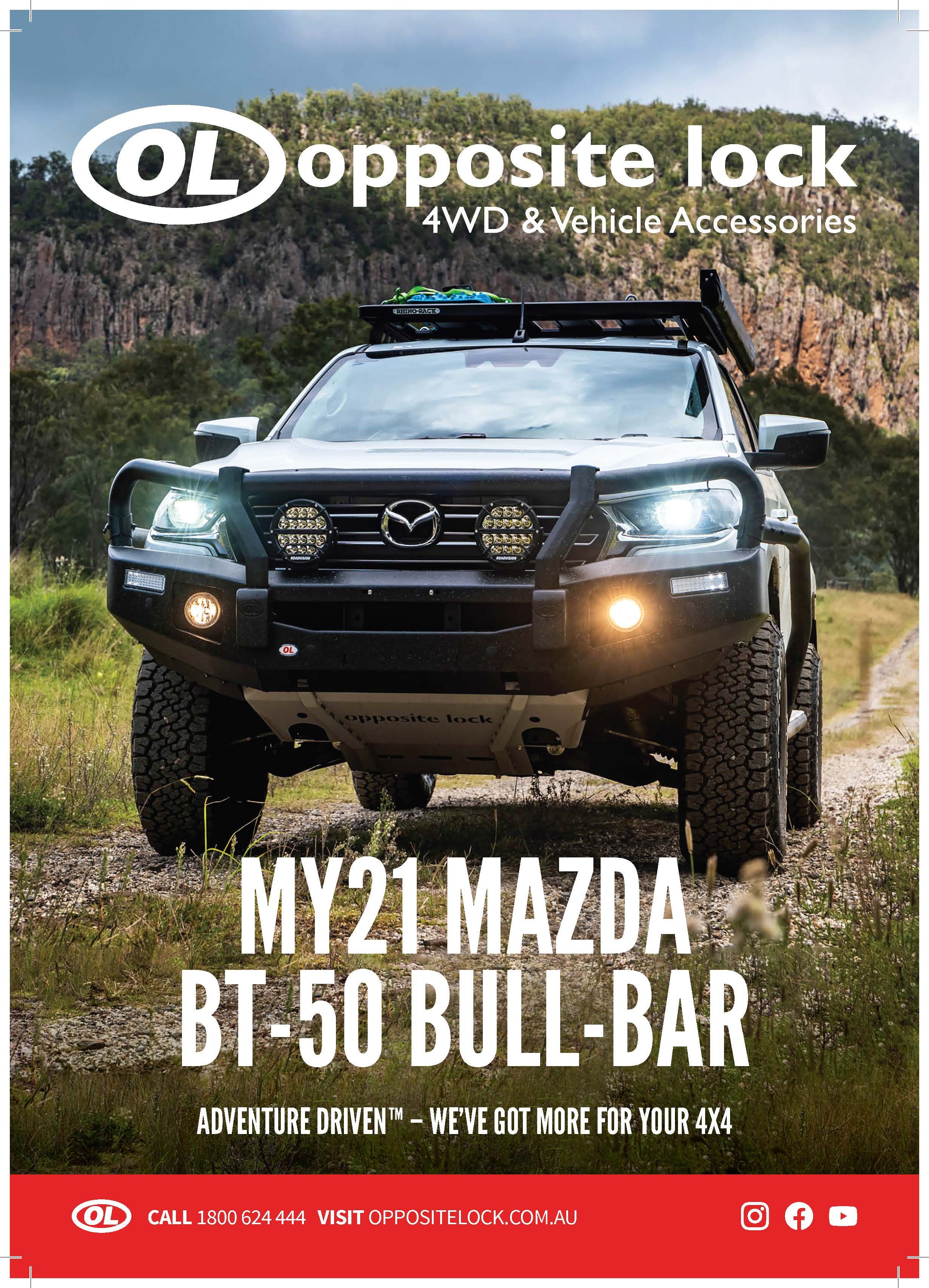 Opposite Lock Bull Bar to suit MY21 Mazda BT50