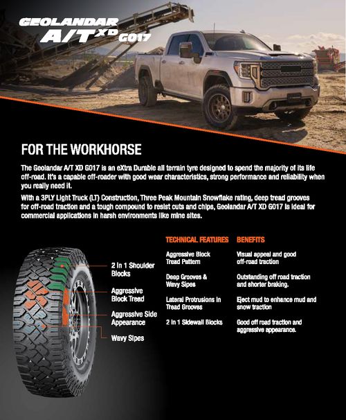 GEOLANDAR AT XD G017 Product Flyer