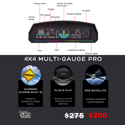 $75.00 off 4x4 Multi-gauge 