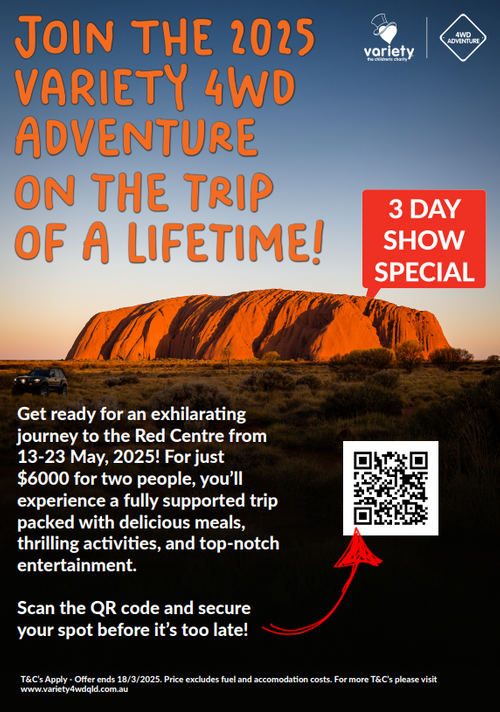 Variety 4WD Red Centre Adventure 3-Day Show Special