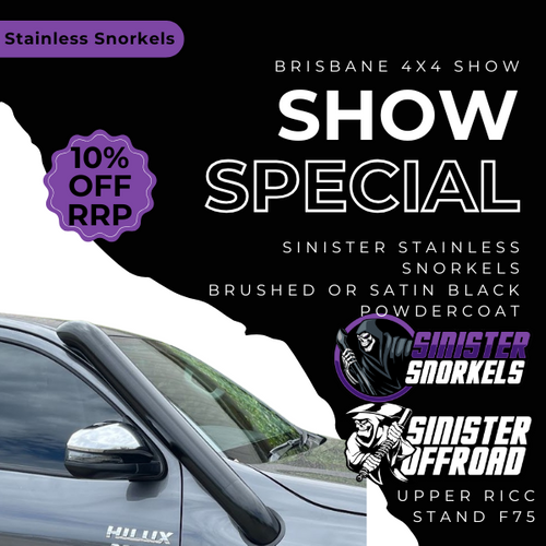 Stainless Snorkels - 10% OFF