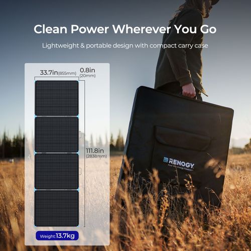 $180 OFF Renogy 400W Compact Mono Portable Solar Panel