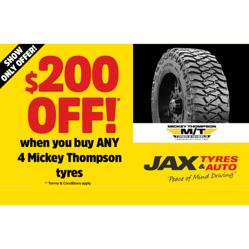 Mickey Thompson - $200 Cashback on 4x4 tyres