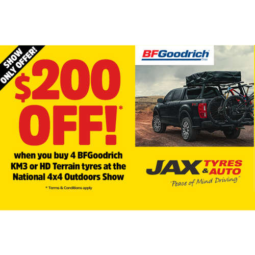 BFGoodrich - $200 Cashback on selected 4X4 tyres