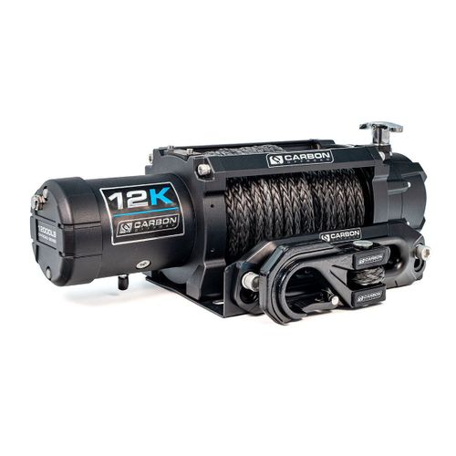 Carbon 12K - 12000lb Winch V3X with MegaPro Hook