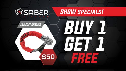 Saber 16,000kgs Soft Shackles, Buy One, Get One Free!