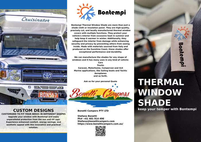 Thermal window screens made by Bontempi