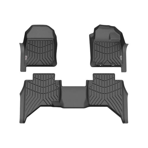 3D Floor Mats To Suit Mazda BT-50 Dual Cab 2021 - Onwards