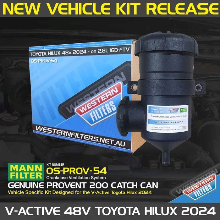 2024 Toyota Hilux 48V Provent Catch Can kit