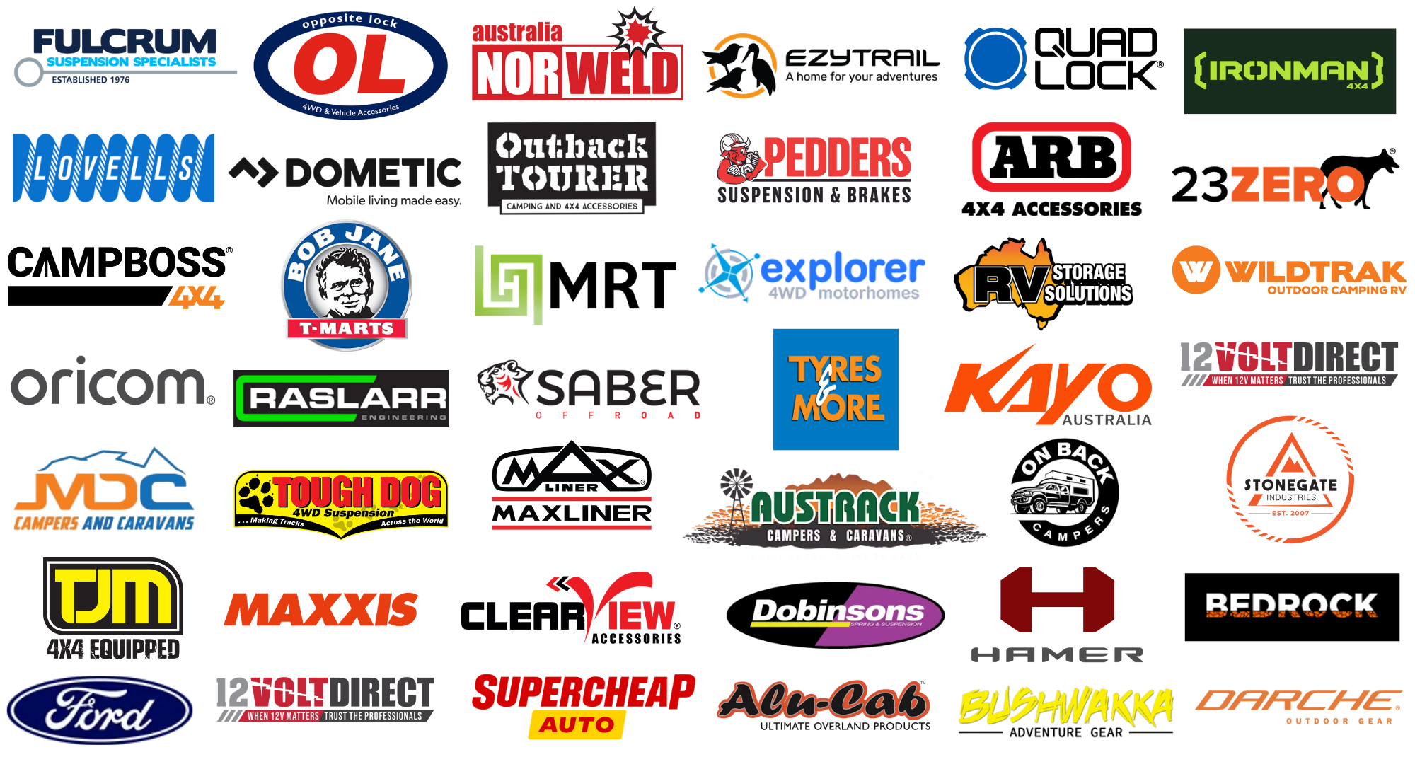 Melbourne 4x4 Outdoors Show 2026 brands banner