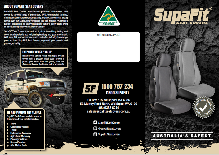 SupaFit Seat Covers Brochure