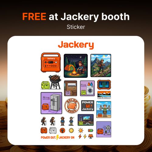 FREE at Jackry booth - Sticker