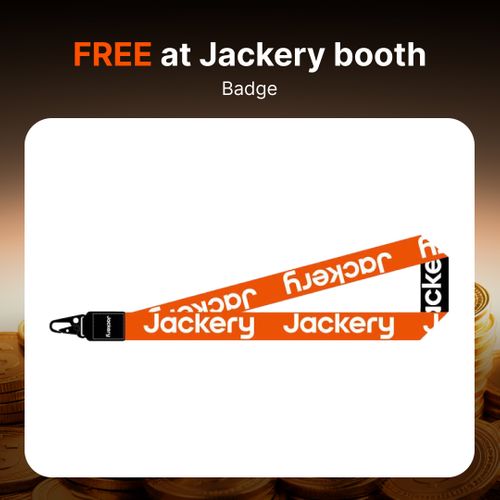 FREE at Jackry booth - Badge