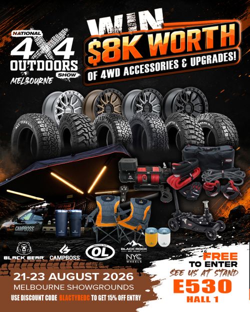  THE MELBOURNE 4WD $8K MEGA GIVEAWAY! 🔥 - FREE TO ENTER - VISIT BLACK BEAR STAND E530 HALL 1