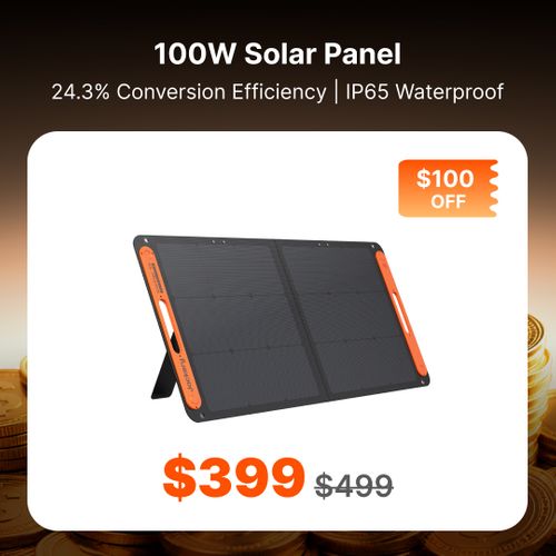 100W Solar Panel Deal - $100 OFF
