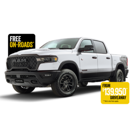 RAM 1500 REBEL - OFF-ROAD UNLEASHED WITH FREE ON-ROADS