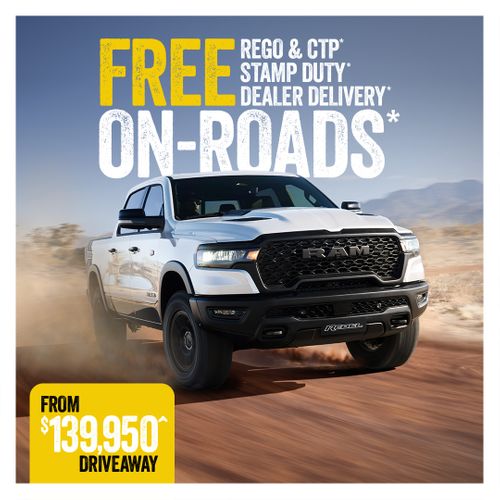 RAM 1500 REBEL - OFF-ROAD UNLEASHED WITH FREE ON-ROADS