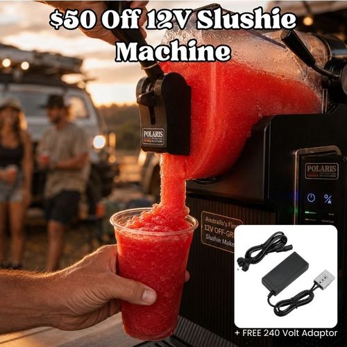 $50.00 off 12 Volt Slushie Machine + Free 240 Volt Adaptor 