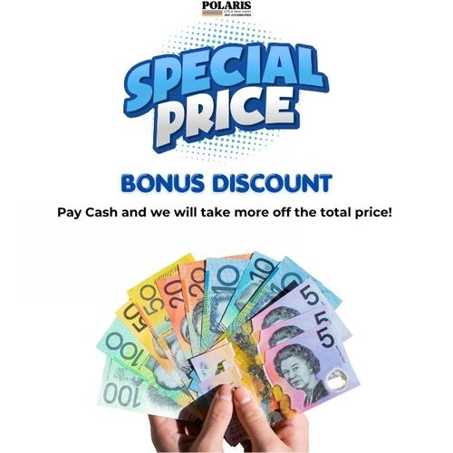 Pay CASH and get even further discounts at the show