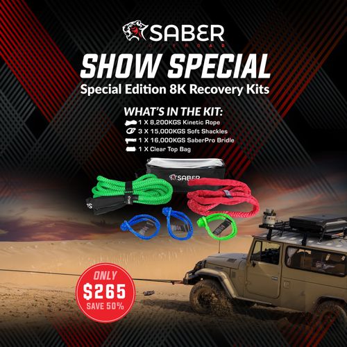 Saber Special Edition 8,200Kg Recovery Kits Save 50%