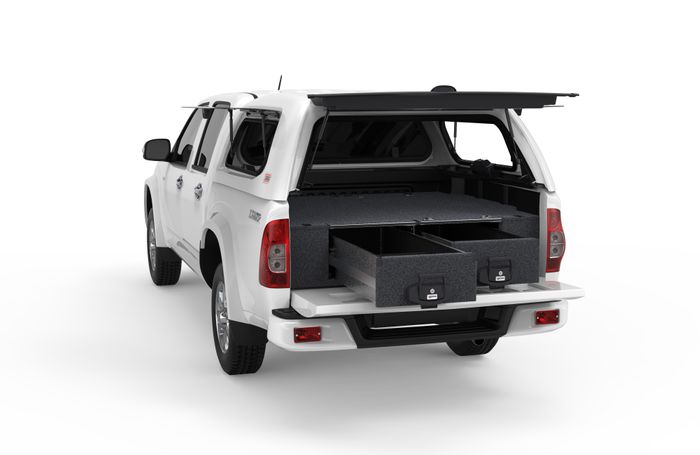 HD Twin Drawer Fixed Floor System for Utes
