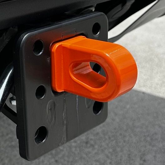 SK+ Soft shackle hitch Black and RED tear Drop hole 