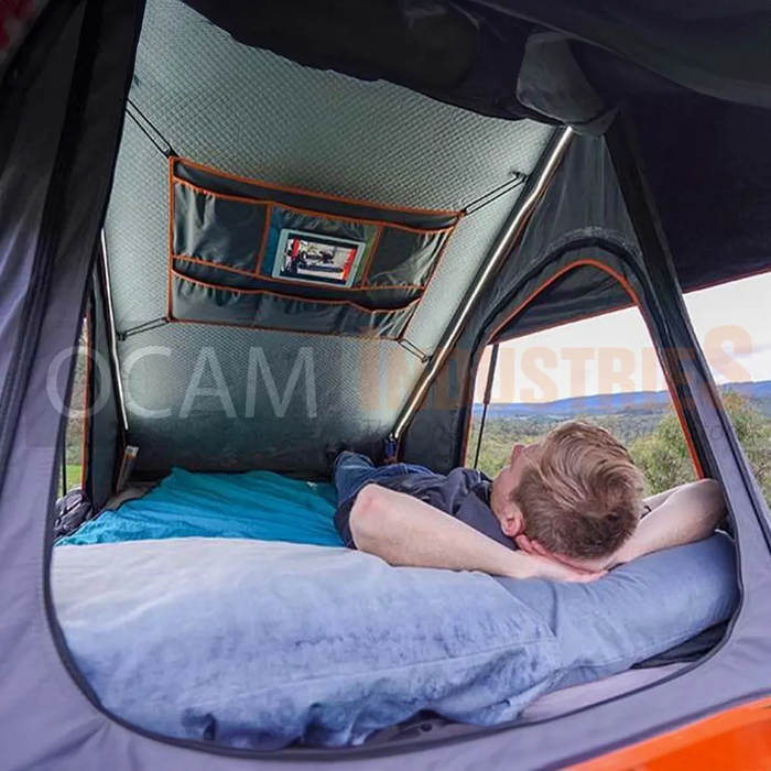 OCAM Night Sky 14 Aluminium Hardshell Roof Top Tent - Rear Opening, Clam Shell Camping (2-Person)