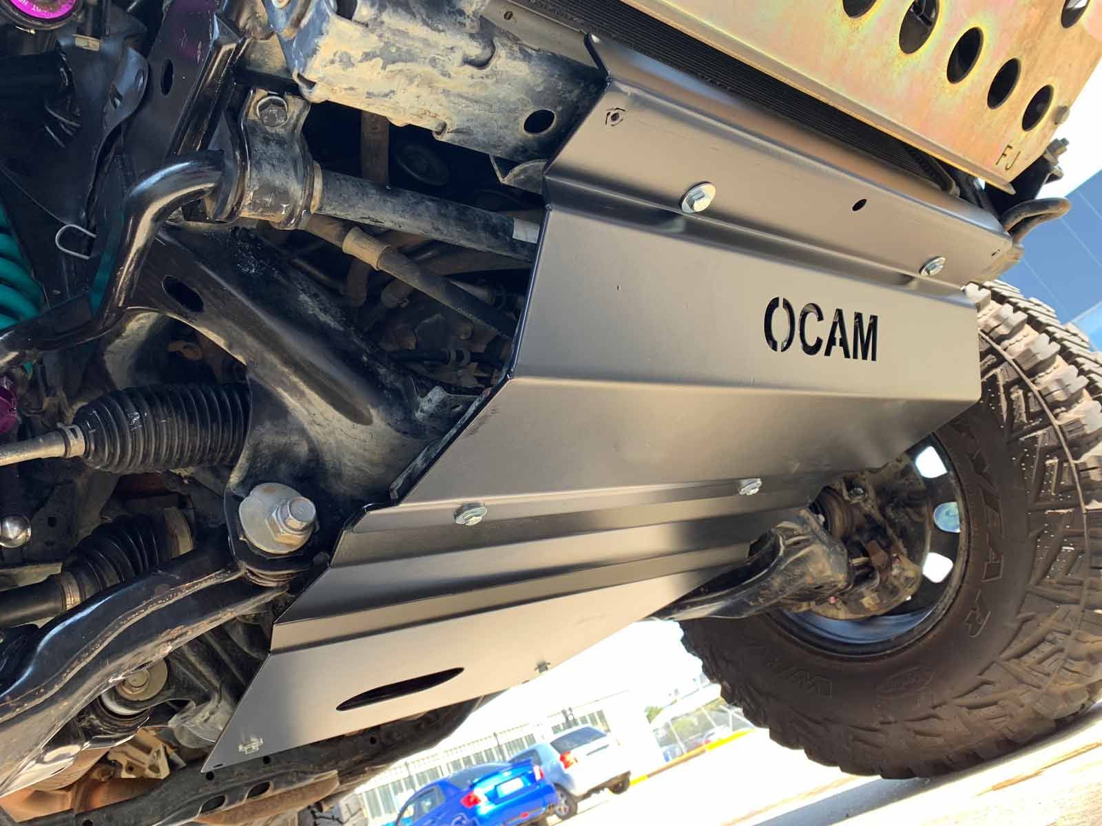 OCAM Steel Bash Plates For Toyota Prado 150 Series 2009-Current 4mm Black