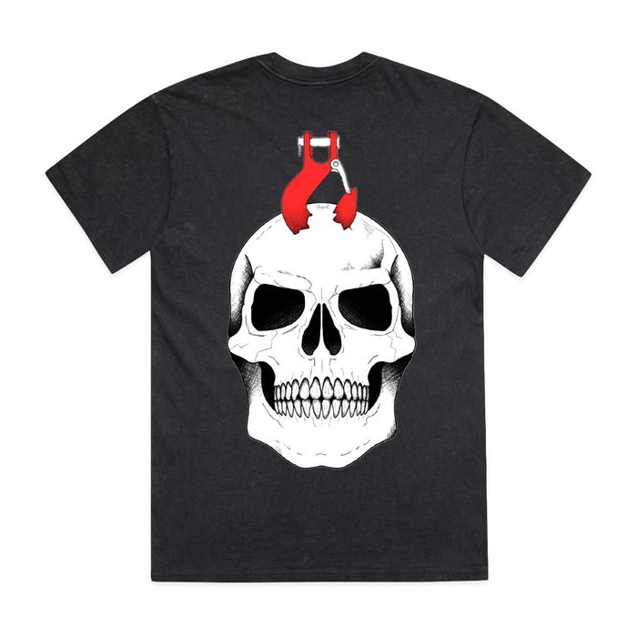 Stone Wash Skull Tee