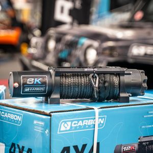 Carbon Offroad Long Drum 6000lb ATV - Small 4X4 Winch