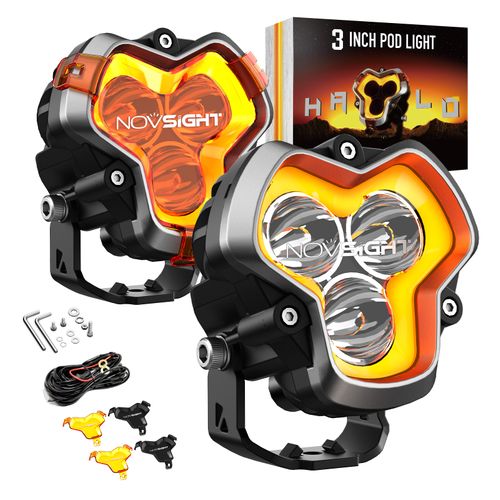 Novsight's uniquely designed HALO series off-road lights 