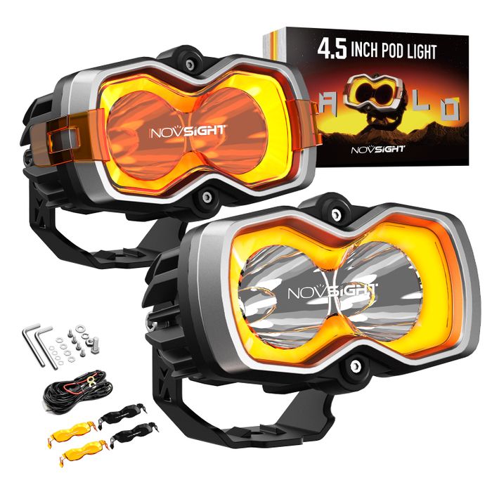 Novsight's uniquely designed HALO series off-road lights 