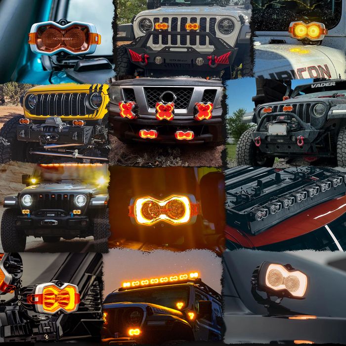 Novsight's uniquely designed HALO series off-road lights 