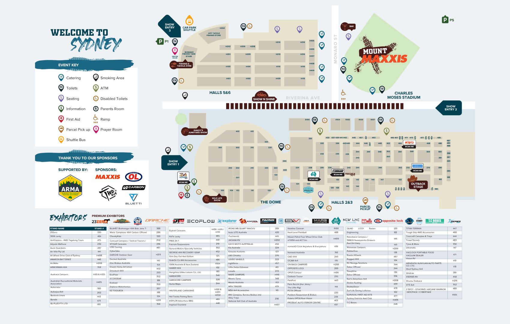 Sydney 4x4 Show Map 2025