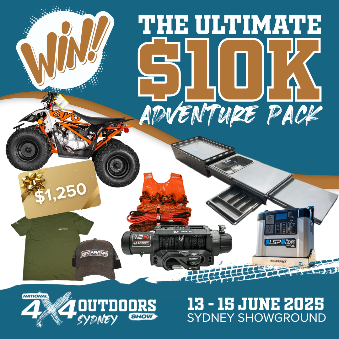 Win the ultimate adventure pack at the Sydney 4x4 Show