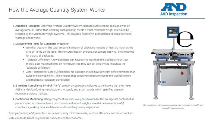 Average Quantity System and “e” Weights Explained