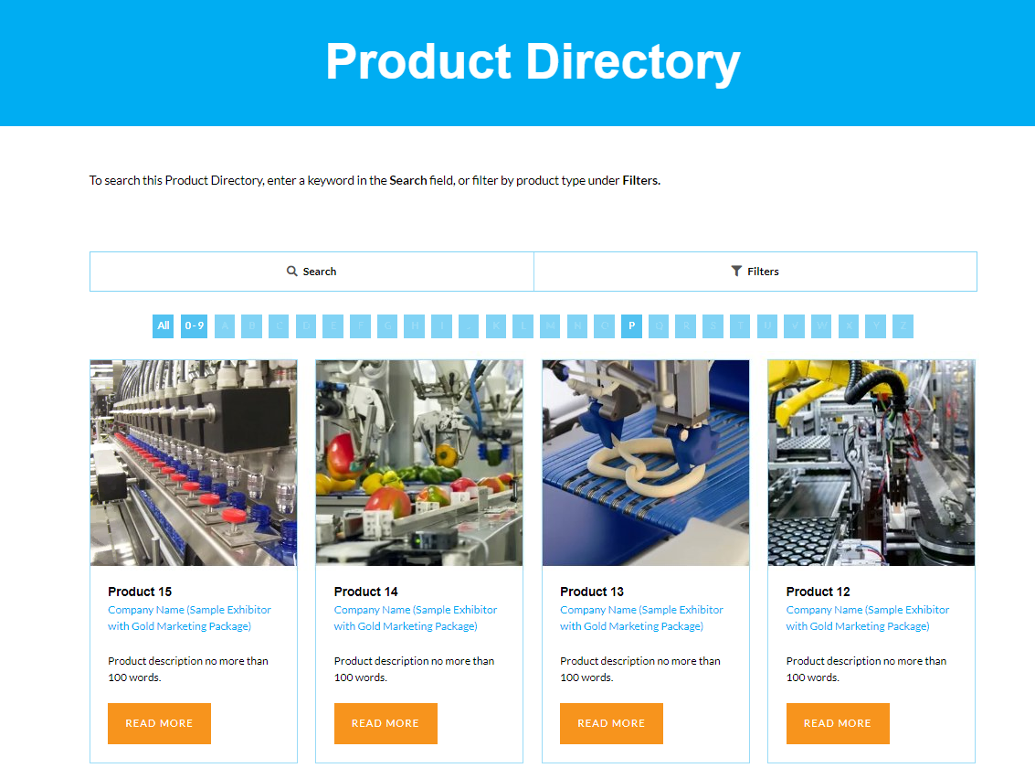 New online Product Directory