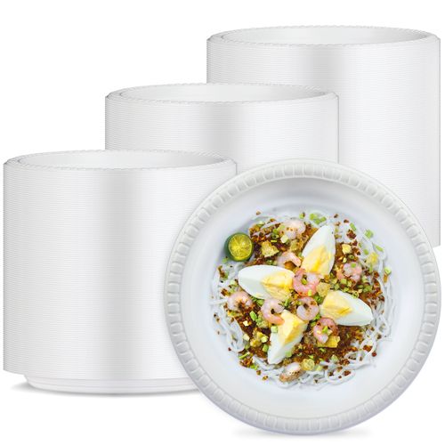 YANGRUI Reusable Plastic Plate 9 Inch 1 Compartments Food Grade Materials BPA Free Black Dinner Food Plates