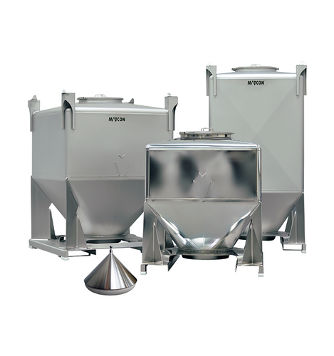 Matcon Intermediate Bulk Container (IBC) with patented Cone Valve technology