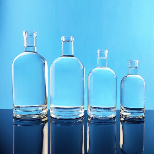 The circular vodka glass bottle
