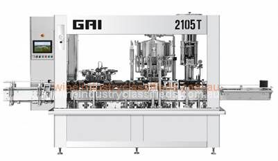 GAI 2135X TOP automatic Rinser/Deaerator/Filler/Capper Bivolver monobloc