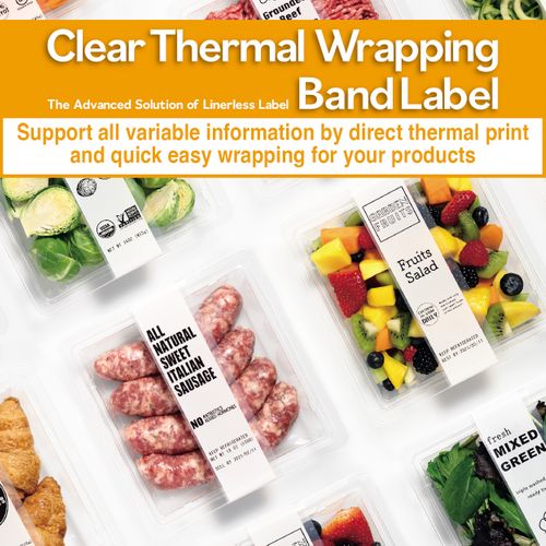 Clear Thermal Wrapping Band Label