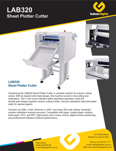 Sheet Plotter Cutter - LAB320