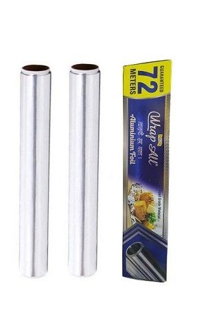 Aluminum Foil Roll 400 sq ft LIONZ Wrap Measuring 12" x 200' Tinfoil HD 2-Pack