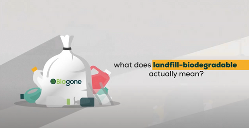What does landfill biodegradable mean?