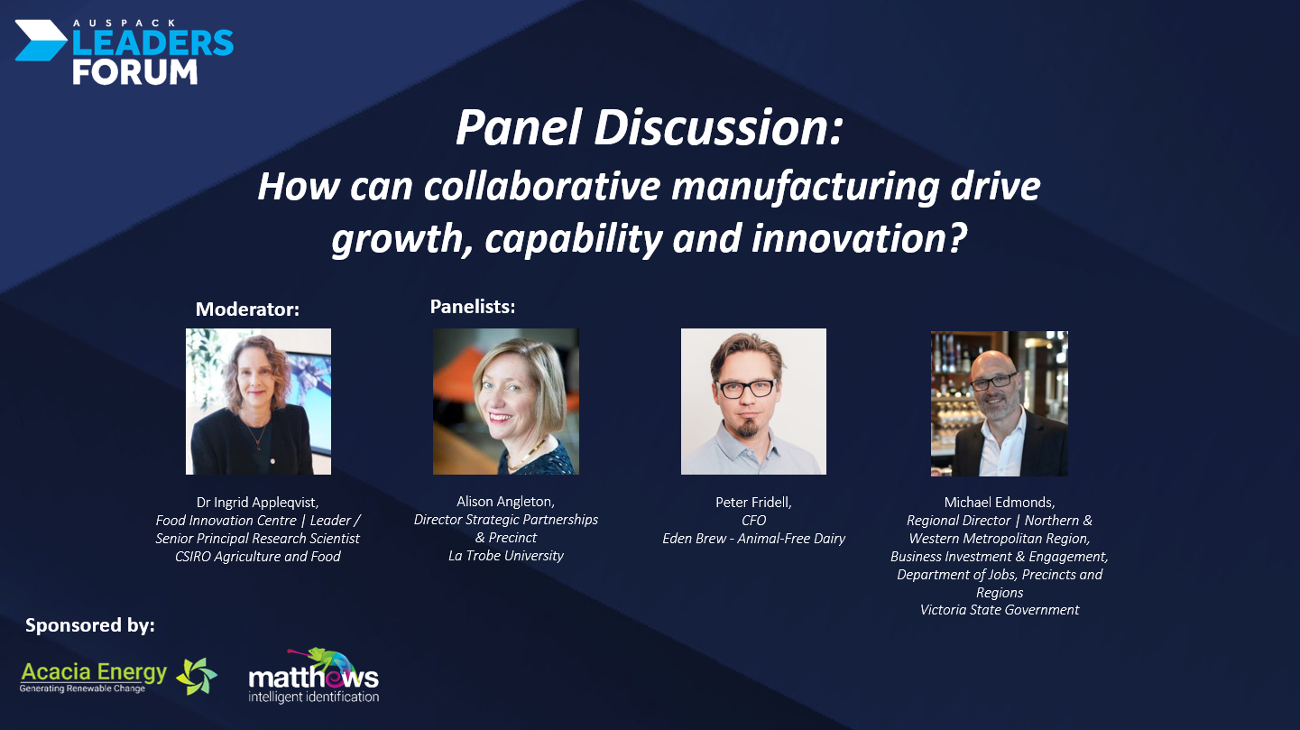 Panel Discussion: How can collaborative manufacturing drive growth, capability and innovation?