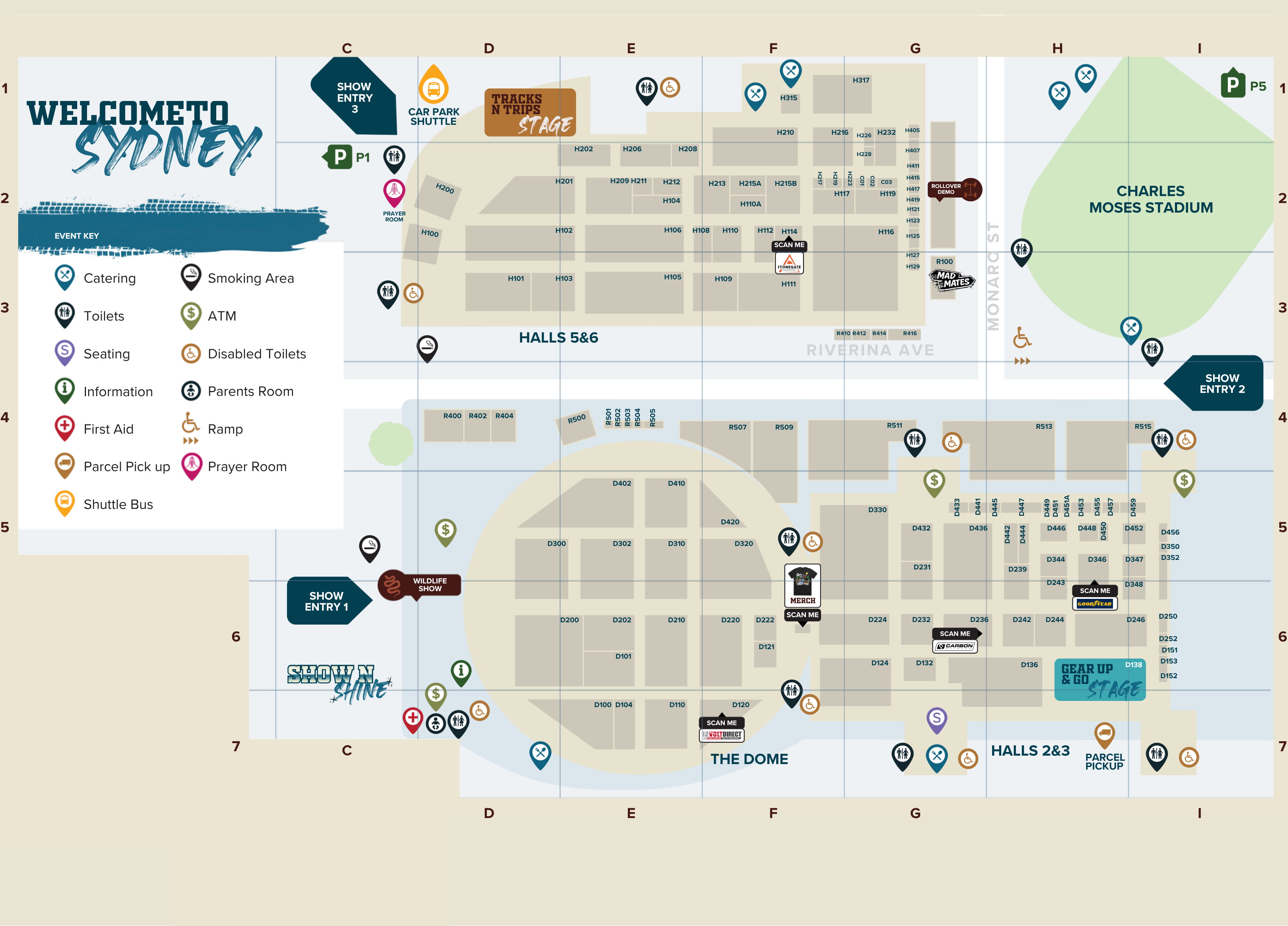 Syd 4x4 Outdoors Show Show Map
