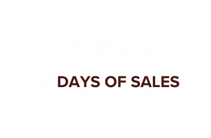 Three days of sales