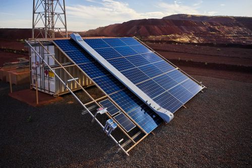 Solar online energy robot